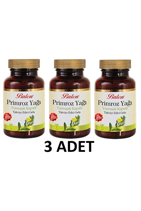 Primroz Yağı ( Evening Primrose Oil ) 500 Mg 90kp 3 Adet