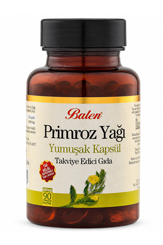 PRİMROZ YAĞI YUMUŞAK KAPSÜL 650 MG*90