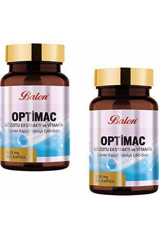 Optimac Gözotu Ekst. ve Vit. İçeren Kapsül 630mgx60 2 Adet