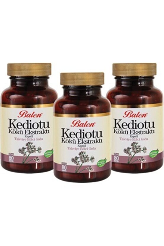 Kedi Otu Ekstraktı Kapsül 375mg*80 3 Adet
