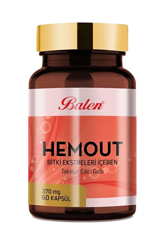 Hemout Bitki Ekstreleri Içeren 370 Mg 60 Kapsul X 2 Adet