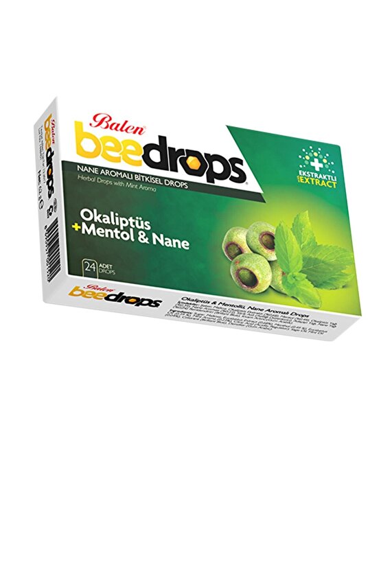 4 Kutu Okaliptüs Meyan Kökü Ekinezya Zencefil Beedrops Pastil Bee Drops 4 Çeşit Boğaz Pastili