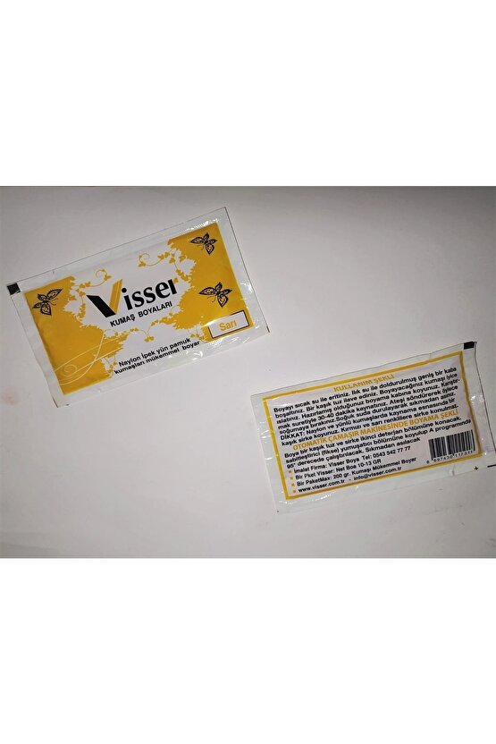 Kumaş Boyası Sarı 12 Gr. 2 Ad.