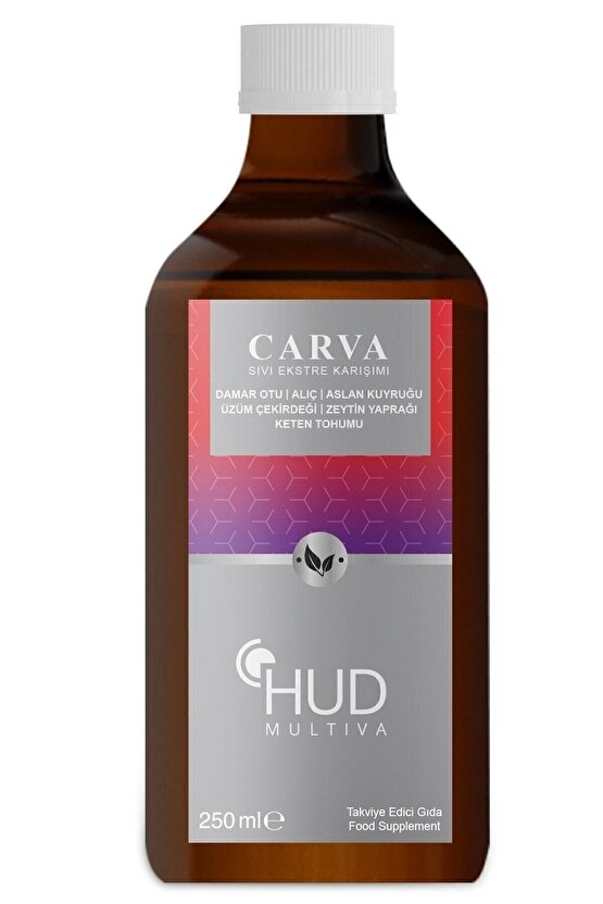 Multiva Carva  Alıç, Üzüm Çekirdeği, Damar Otu, Keten Tohumu Takviye Edici Gıda 250 ml
