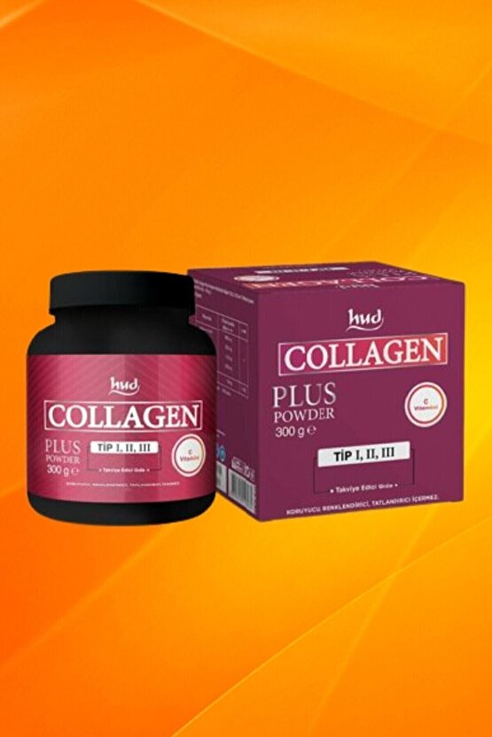 Hud Collagen Plus Powder-tip 1,2,3 Kolajen C Vitamini Içeren Takviye Edici Gıda (30 Günlük Porsiyon)