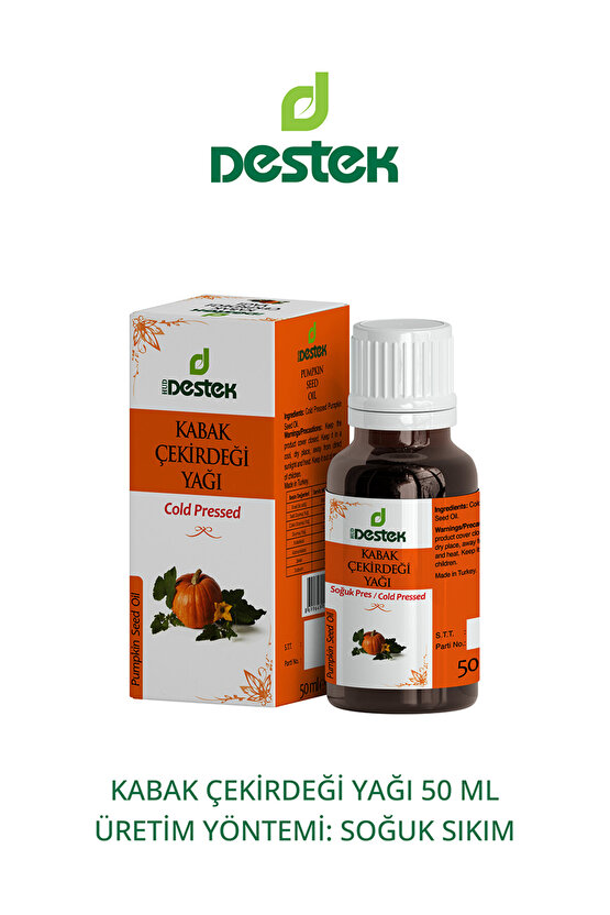 Kabak Çekirdeği Yağı 50 ml Soğuk Pres