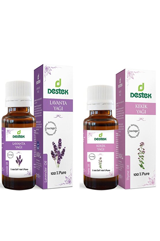 2li Yağ Seti(20ml Uçucu Lavanta Yağı,20ml Uçucu Kekik Yağı)