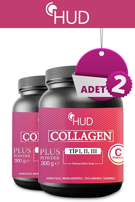 Collagen Plus Powder 300 Gr - Toz Kolajen 2 Adet
