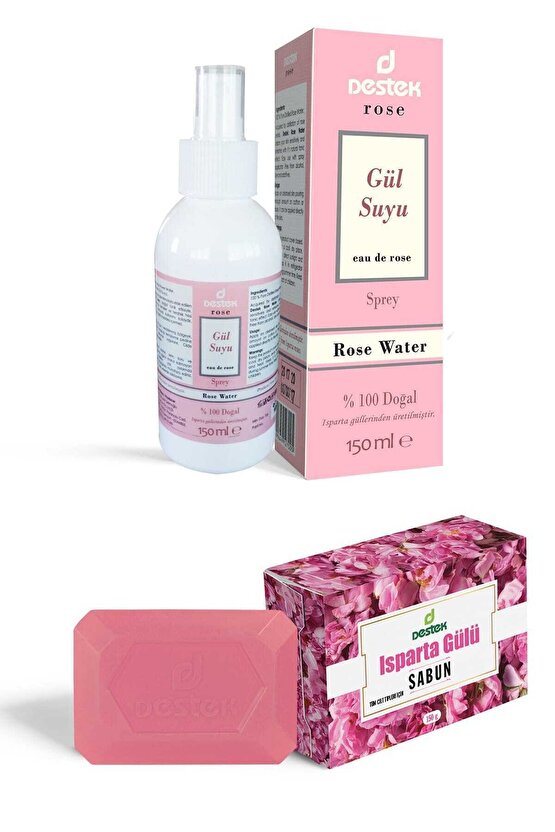 Rose Gül Suyu Ve Isparta Gülü Sabunu (2li Set)