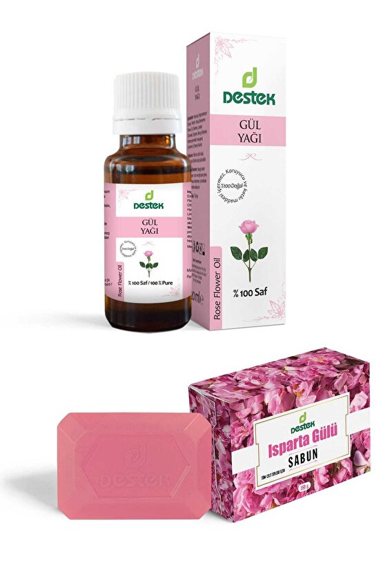 Gül Yağı Ve Isparta Gülü Sabunu (2li Set)