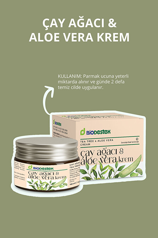 Çay Ağacı Ve Aloe Vera Bakım Kremi 140 ml