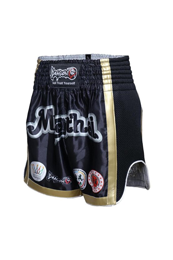 Giftoomsport Muay Thai Federasyon Logolu Müsabaka Şortu Muaythai Mt2019