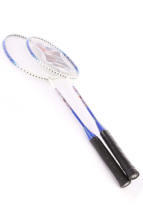 2 Adet Deluxe Tek Parça Badminton Raketi + Badminton Çantası + 3 Adet Ora Hız +3 Adet Kaz Tüyü Badminton Topu Seti