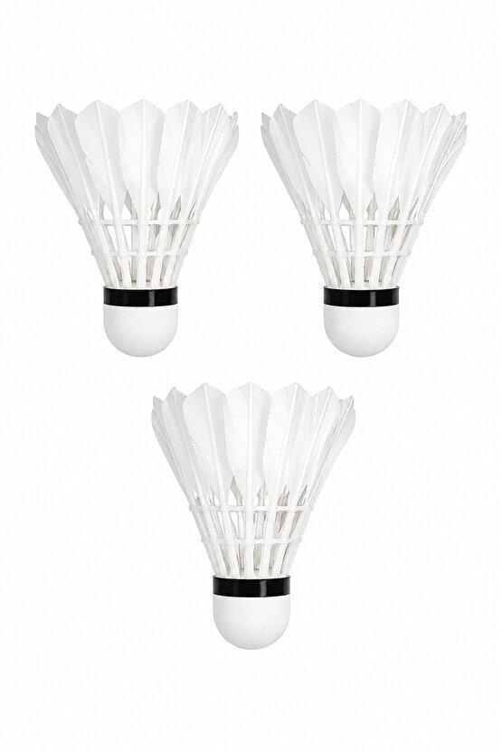 2 Adet Deluxe Tek Parça Badminton Raketi + Badminton Çantası + 3 Adet Ora Hız +3 Adet Kaz Tüyü Badminton Topu Seti