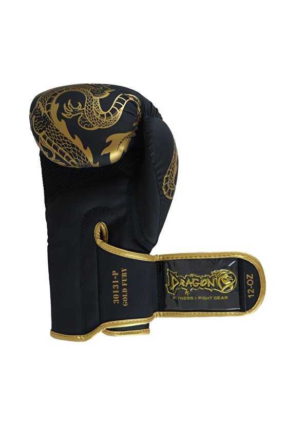 Gold Fury Boks Eldiveni Muay Thai Kick Boks Eldiveni 3.5mt Elite Elastik El bandajı ve Dişlik