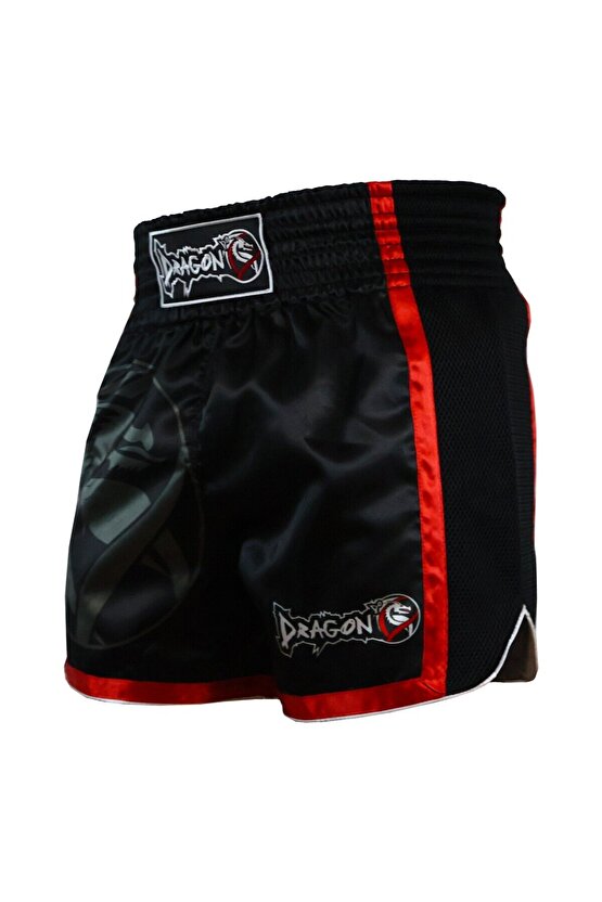 MT3092 Muay Thai Kick Boks Şortu Dijital Baskılı Siyah Şort