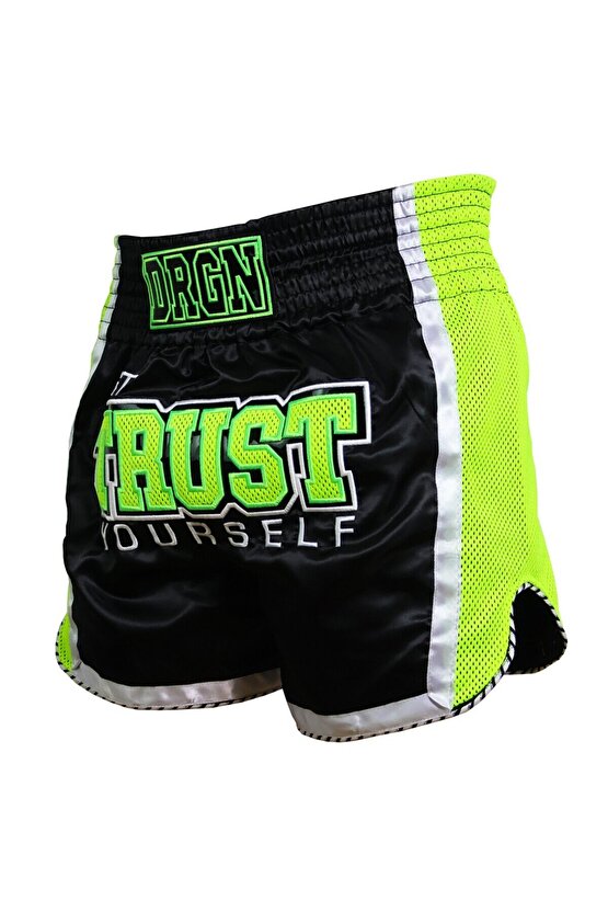 MT3110 Muat Thai Şortu Nakışlı Kick Boks Şortu