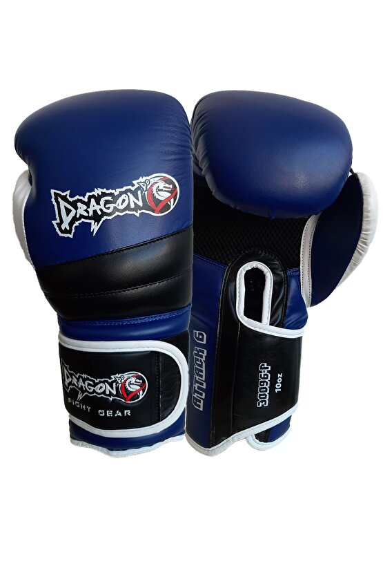 Mavi Renk Attack 6 Boks Eldiveni Kick Boks Muay Thai Boks Eldiveni Ve Bandaj  2li Set