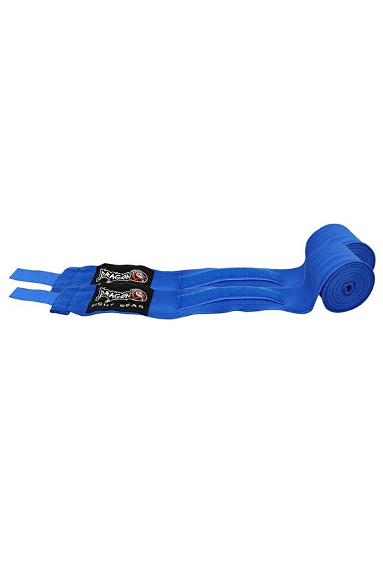 Mavi Renk Attack 6 Boks Eldiveni Kick Boks Muay Thai Boks Eldiveni Ve Bandaj  2li Set