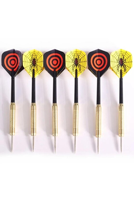 Profesyonel Sisal Dart Seti 45 Cm (18 İnç) Büyük Boy + 6 Dart Oku (18 Gr) Hedef Tahtası