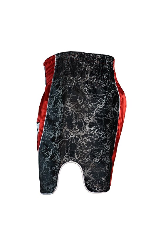 MT3409 Trust Yourself Kırmızı Muay Thai Kick Boks Şortu