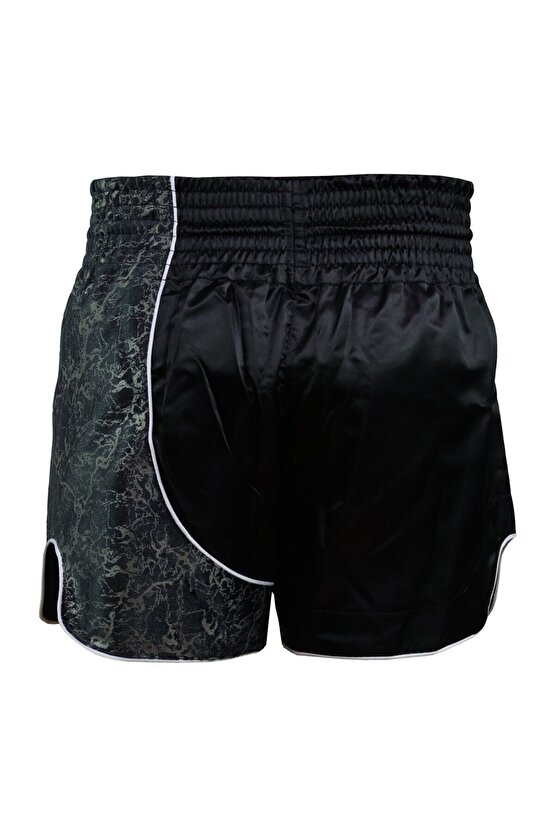 MT3408 Trust Yourself Siyah Muay Thai Kick Boks Şortu