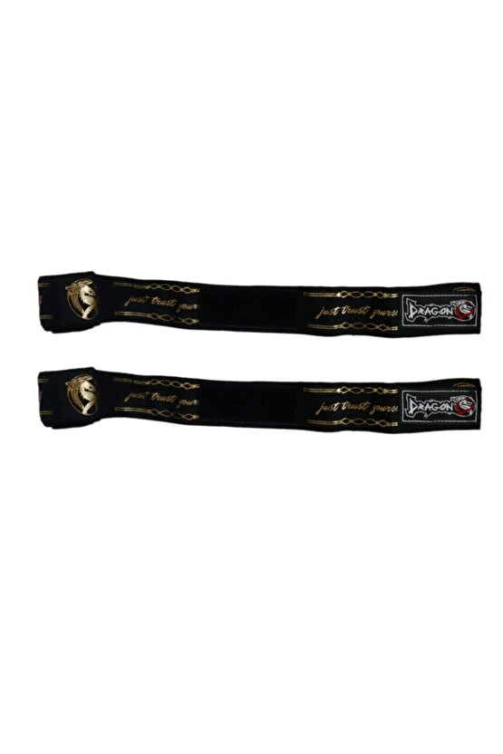 83831 Just Trust Yourself Gold Logolu 3,5 Metre Bandaj Boks Bandajı