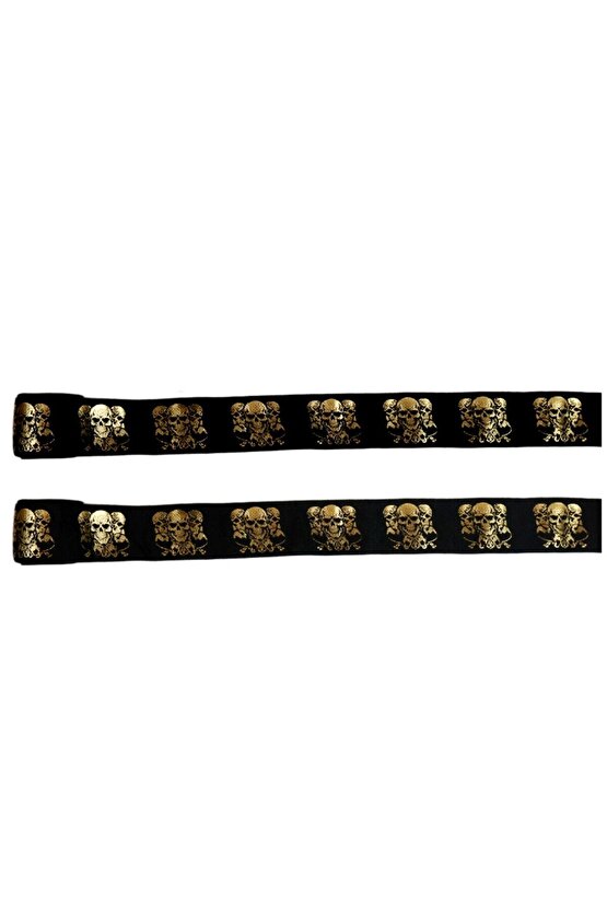 83831 Skull Gold 3,5 Metre Bandaj Gold Kuru Kafalı Boks Bandajı