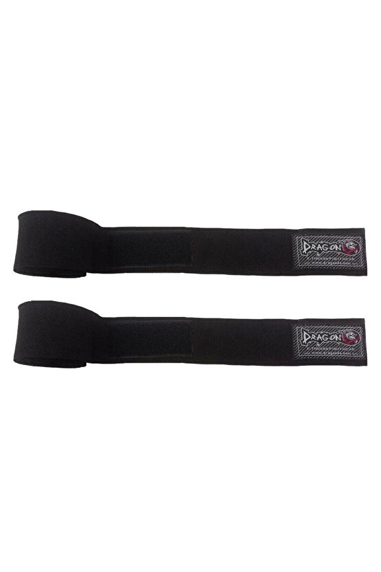 Dragon Glossy Kick Boks Eldiveni Muay Thai Müsabaka ve Antreman Eldiveni Bandajlı 3lü Set