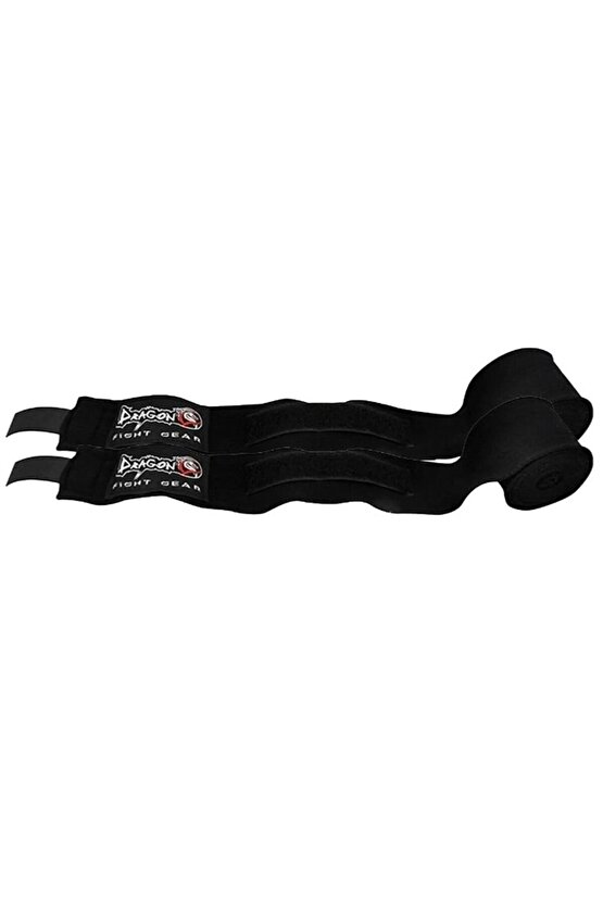 Giftoomsport- Profesyonel Kutulu Boks Dişliği-şeffaf-ve 3,5 M.siyah Boks Bandaj 2li Set