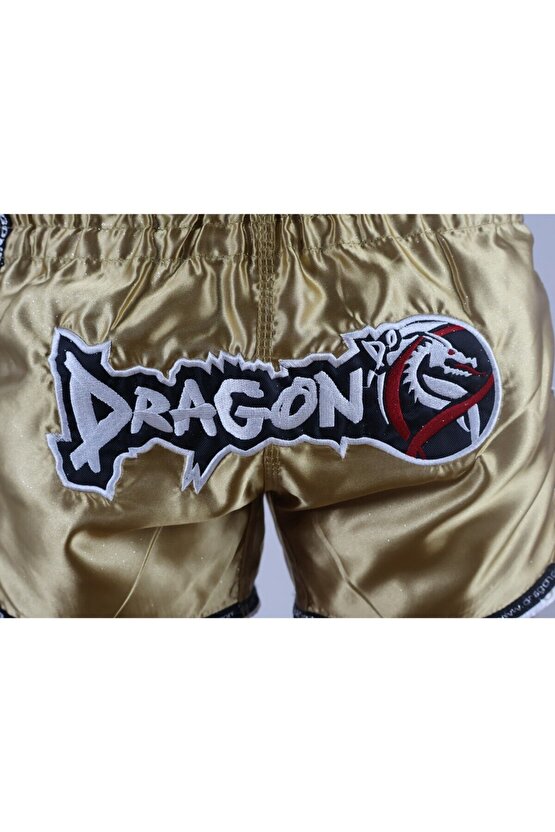 MT3076 Shiny Muay Thai Gold Kick Boks Şortu