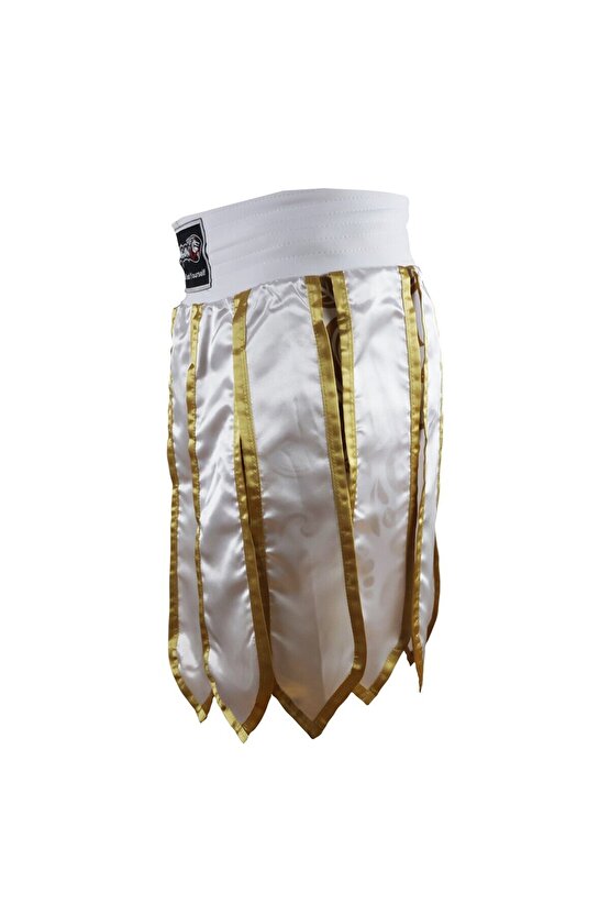 MT3031 Muay Thai Kick Boks Şortu Taytlı Püsküllü Şort