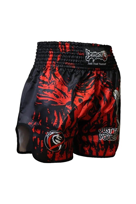 Dragon Sporcu Dişliği ve Mt3012 Muay Thai Şortu 2 li Set Dijital Baskılı Muay Thai Şortu