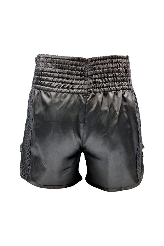 MT3025 Black Night Muay Thai Şortu Siyah Antrenman Şortu