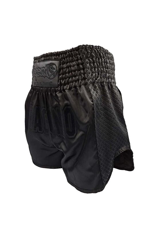 MT3025 Black Night Muay Thai Şortu Siyah Antrenman Şortu