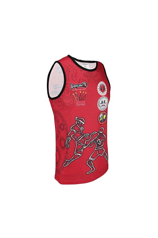 Mt2019 Onaylı Muay Thai Müsabaka Şort Ve Dijital Baskılı Federasyon Logolu Muaythai Atlet Set