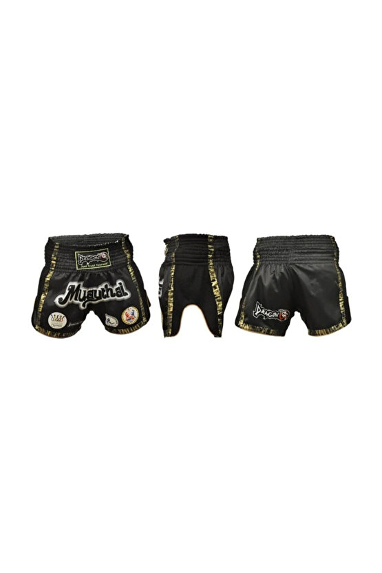 Mt2019 Onaylı Muay Thai Müsabaka Şort Ve Dijital Baskılı Federasyon Logolu Muaythai Atlet Set