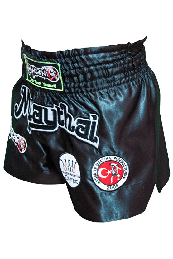 Mt2017 Muay Thai Federasyon Onaylı Nakışlı Maç Şortu
