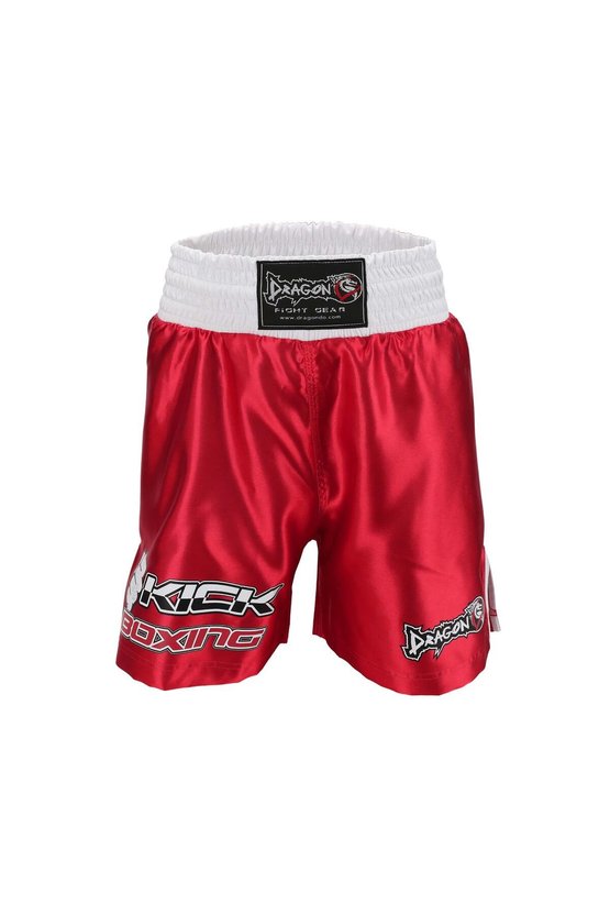 Kf1003 Kırmızı Kick Boks Şort ve Profesyonel Dişlik Kick Boxing Şort Seti