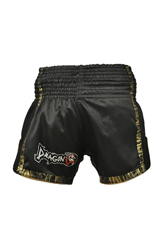 Siyah Mt2019 Onaylı Muay Thai Müsabaka Şort Ve Profesyonel Dişlik Set