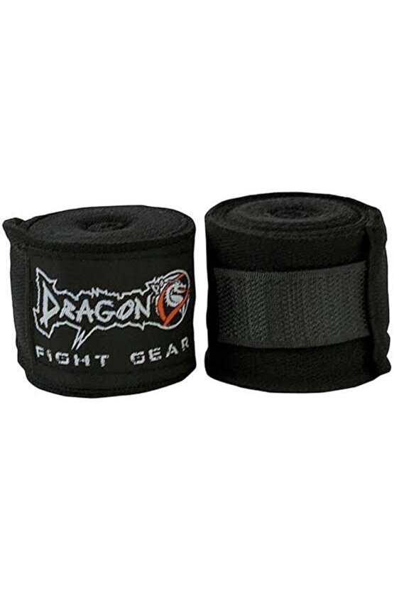 Boks El Bandaji Kick Boks Muay Thai Bandaj 3,5 metre siyah