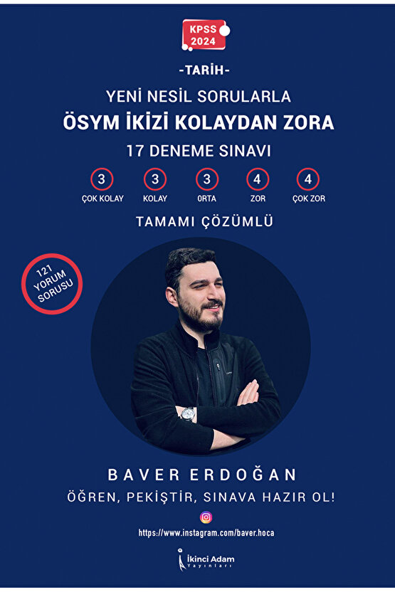 KPSS 2024 ÖSYM İKİZİ KOLAYDAN ZORA - BAVER ERDOĞAN