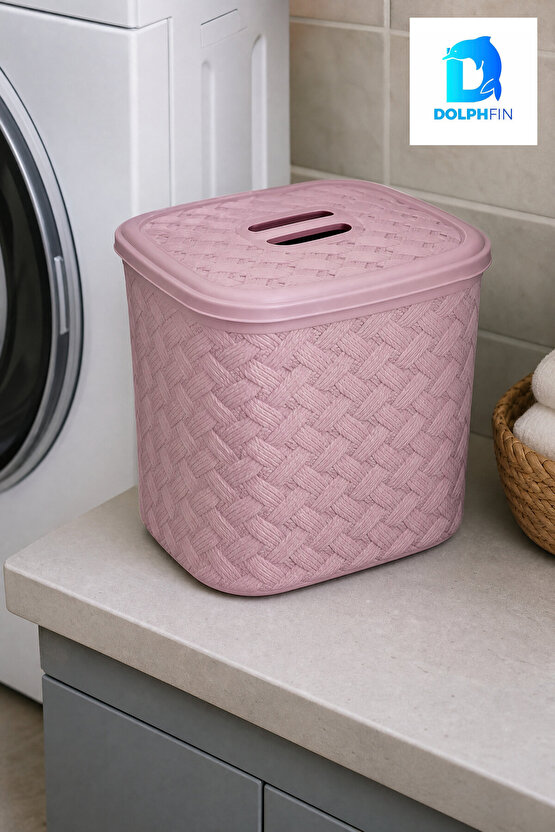 Hasır Desenli Deterjanlık 7,5 L Banyo Düzenleyici Plastik