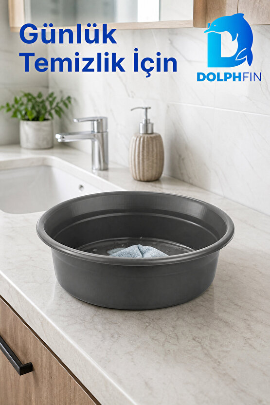 Yuvarlak Plastik Leğen 4,5 L Moblen Badya Ev ve Banyo Temizliği