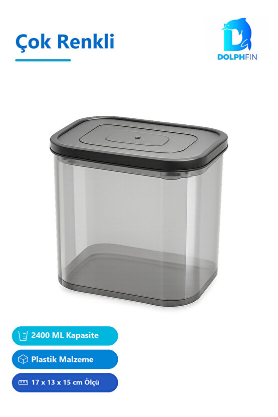 Smart Saklama Kabı 2400 ml Çok Renkli