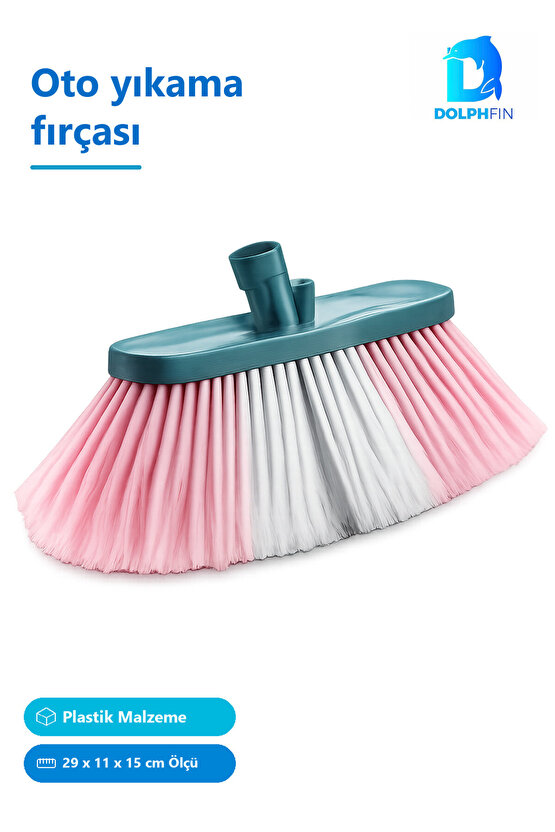 Oto Yıkama Fırçası 20 cm Çok Renkli Plastik