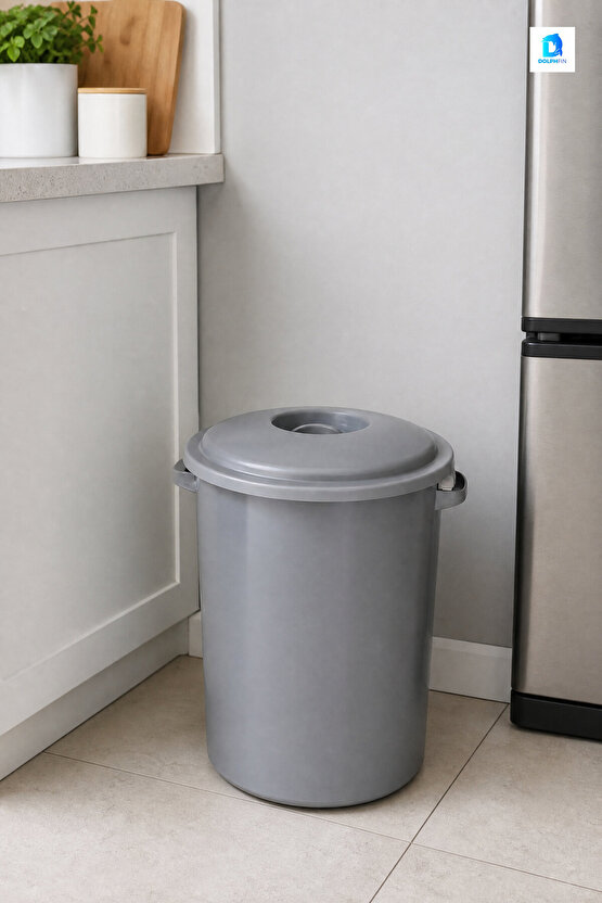 Eko Orta Çöp Kovası 35 L Plastik Banyo Çöp Kovası