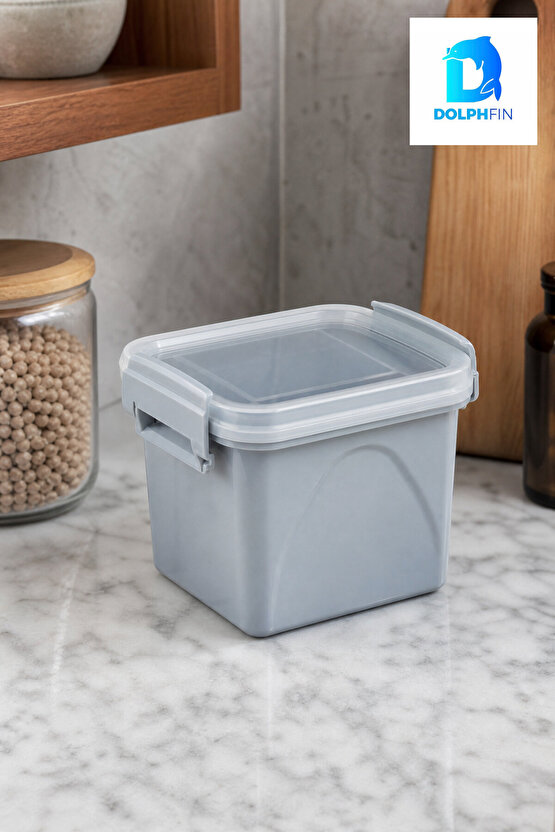 Mini Derin Kare Saklama Kabı 550 ml Plastik