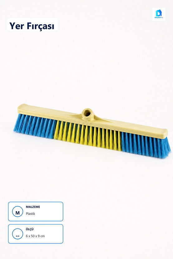 Yer Fırçası 50 cm Çok Renkli Plastik