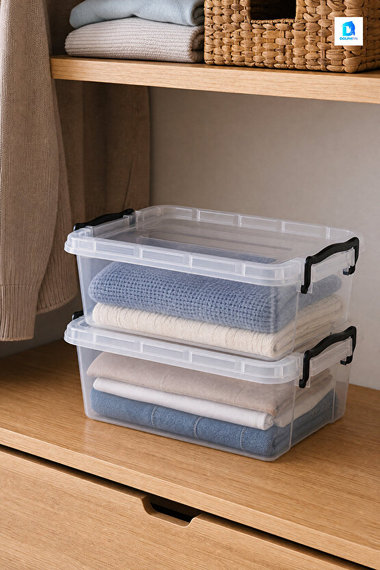 2li Midi Box Saklama Kabı Seti Çok Renkli 2,2 L